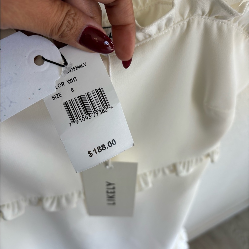 Likely Cream Ruffle Dress - Picture 4 of 4
